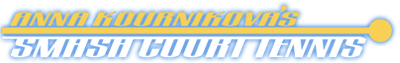 Anna Kournikova's Smash Court Tennis logo for Playstation